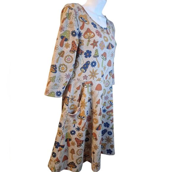 LA Soul Mushroom dress fit and flare size M - Picture 2 of 7